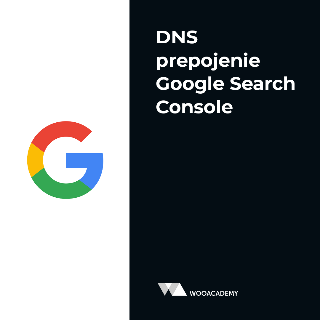 DNS prepojenie Google Search Console