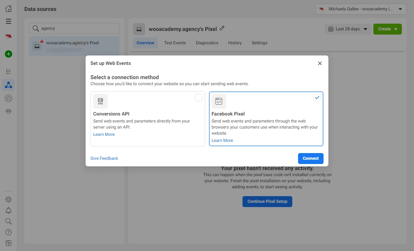 Inštalácia pixelu na web